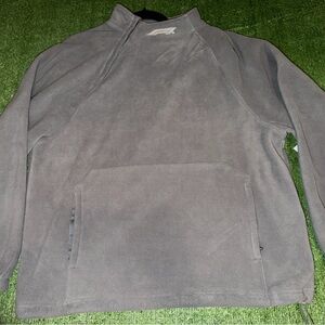 Men's Formula 1 Gray Fleece Pullover Sweater